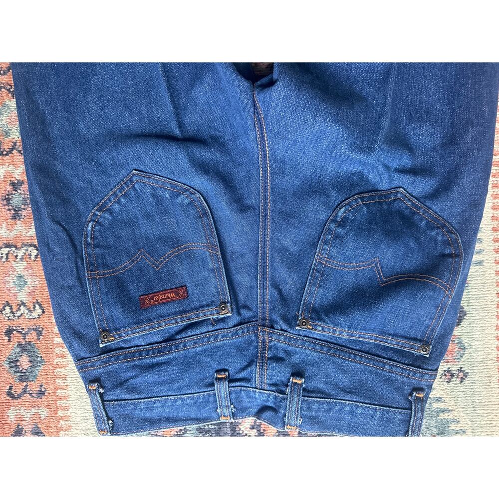 Vintage Wrangler Junior Fit Pony Pocket Jeans 27x30 USA Western 1970's Small - Picture 15 of 15